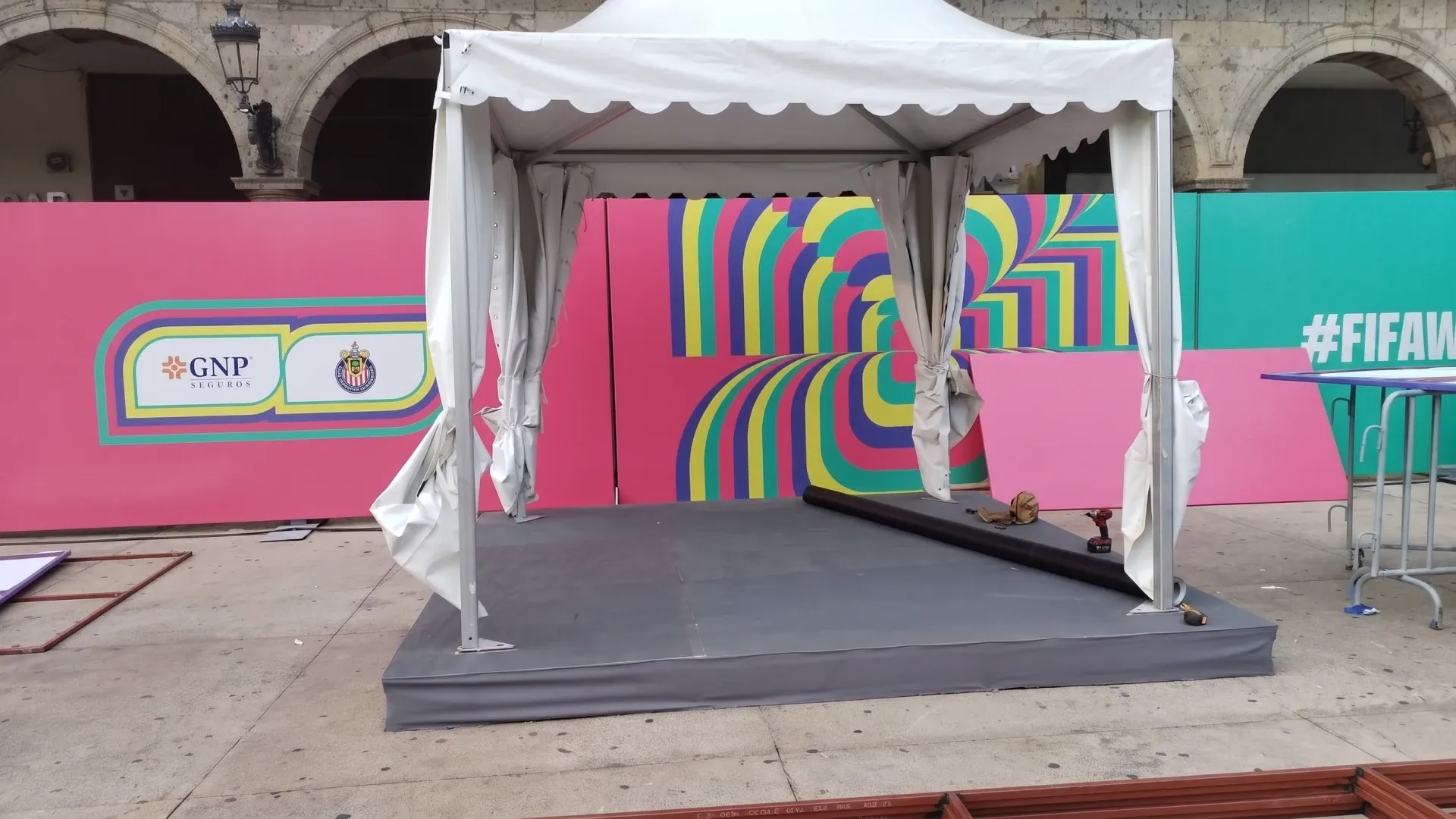 Escenario para quinceañera montado por Pelones Stage