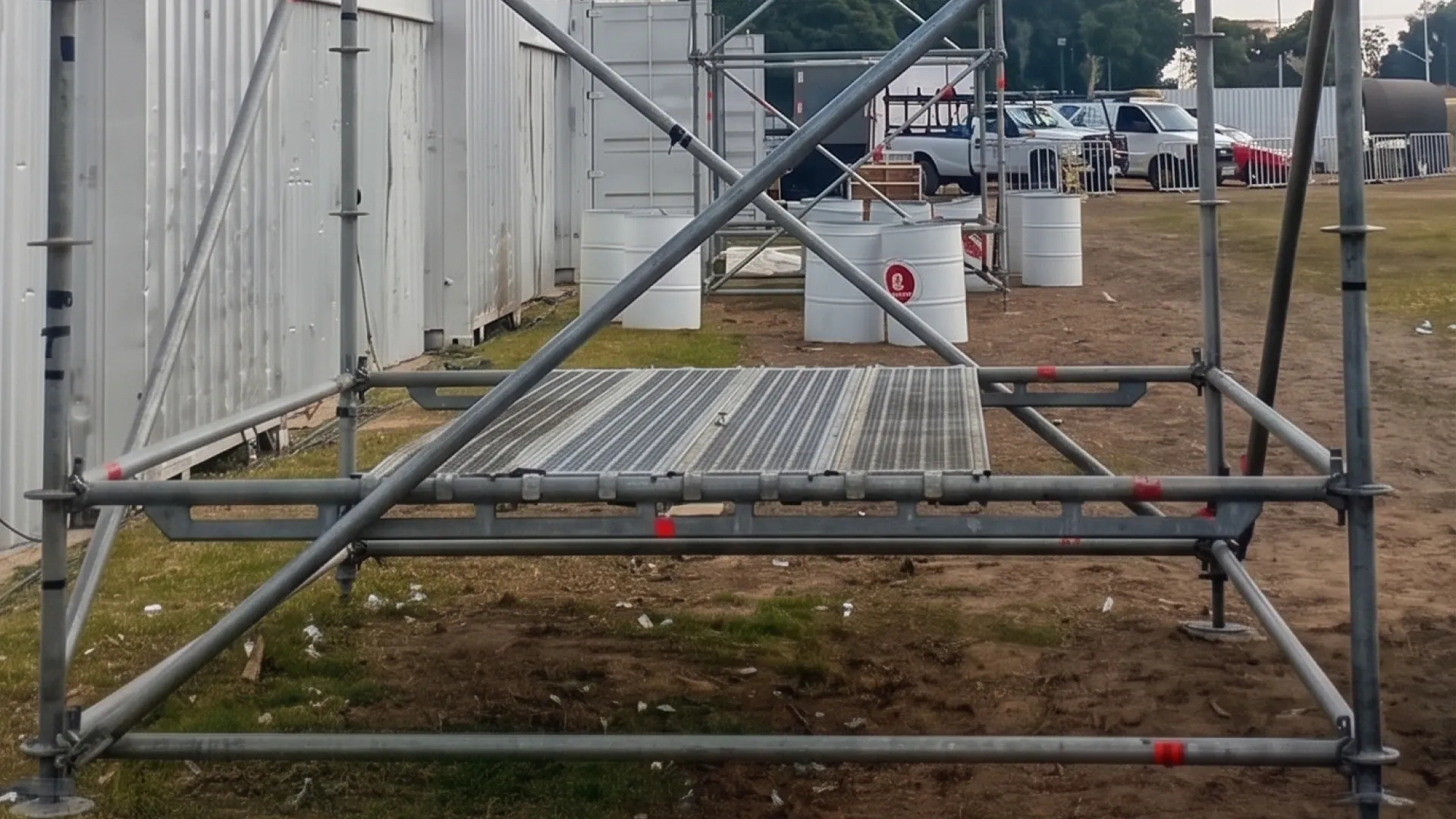 Entarimado y escenario completo para evento masivo
